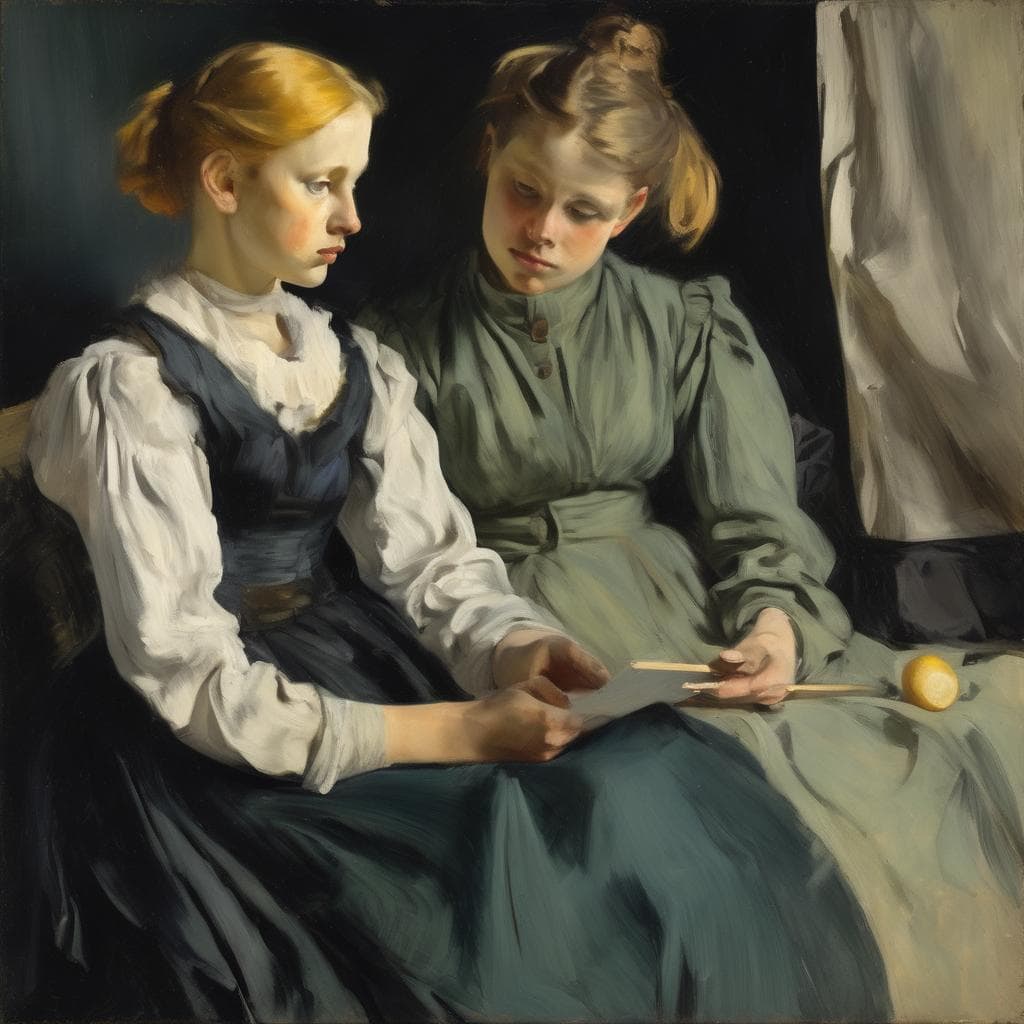 Γυναίκες σε κοντράστ φωτισμού και σκιάς, ένα κλασικό έργο τέχνης από διεθνείς καλλιτέχνες.